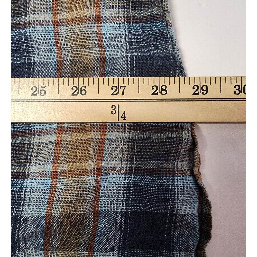 Kuhl Mens‎ Size XL Short Sleeve Plaid Linen/Cotton Button Up Camp Shirt - Picture 12 of 12